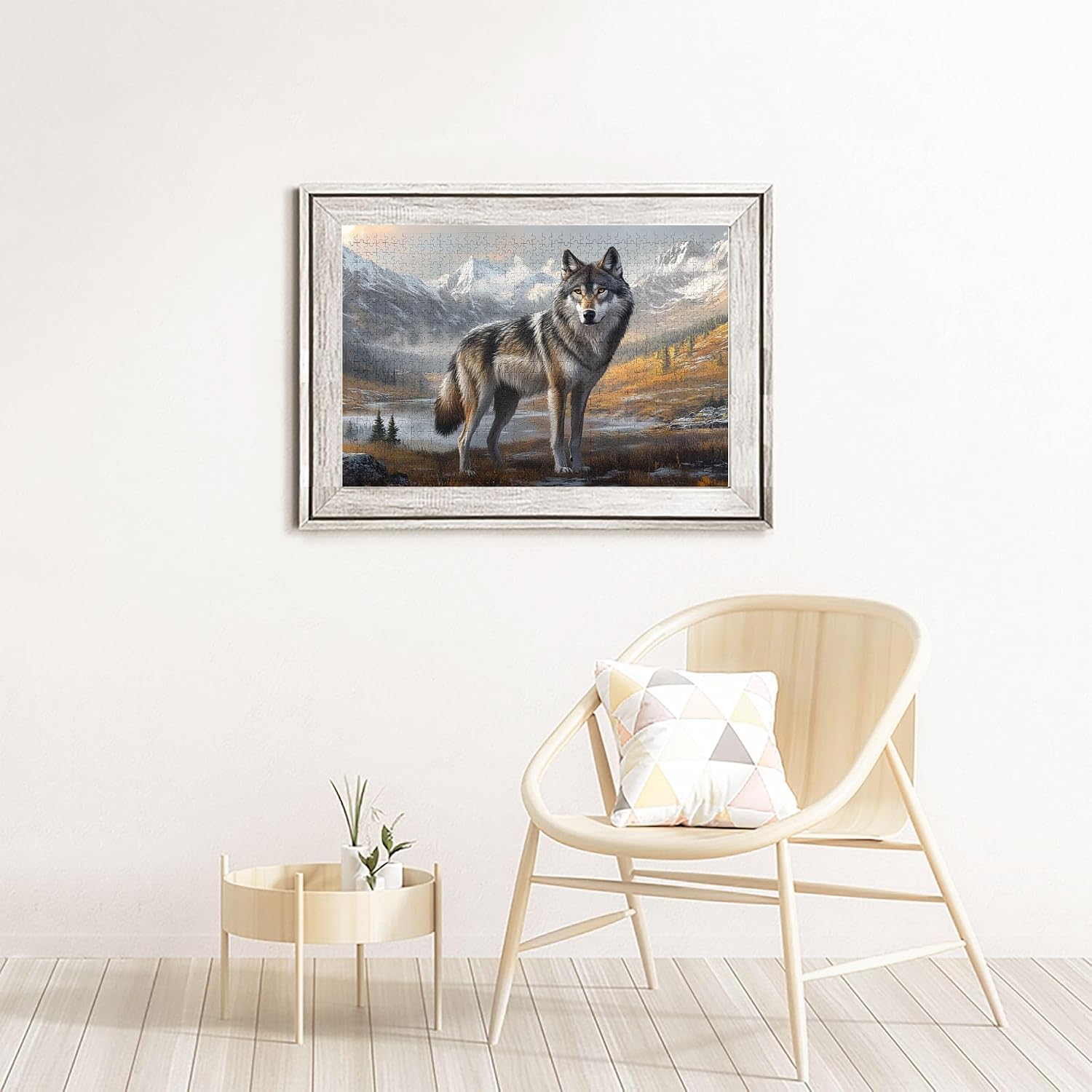 Puzzles for Adults 1000 Pieces, Wolf in The Wild, Wooden Puzzle for Adults, Wildlife-Themed Wooden Puzzle for Adults, Puzzles for Wildlife Lovers, Enjoy The Puzzle Solving Process