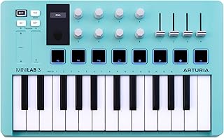 Arturia MIDI キーボード コントローラー MiniLab 3 アクアマリン