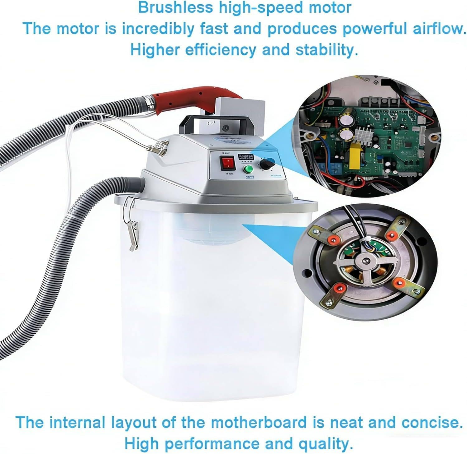 Fadenschere zum Nähen, Bürstenloser Motorstoffschneider, geräuscharm, ideal für Kleidung, Stickerei, Schuhe, Taschen, effizientes Fadenschneidwerkzeug, 450 W Leistung