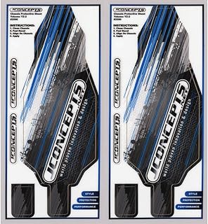 J Concepts 2590 Yokomo Yz2 Precut Chassis Protective Sheet - Striker Graphics (2Pc.)