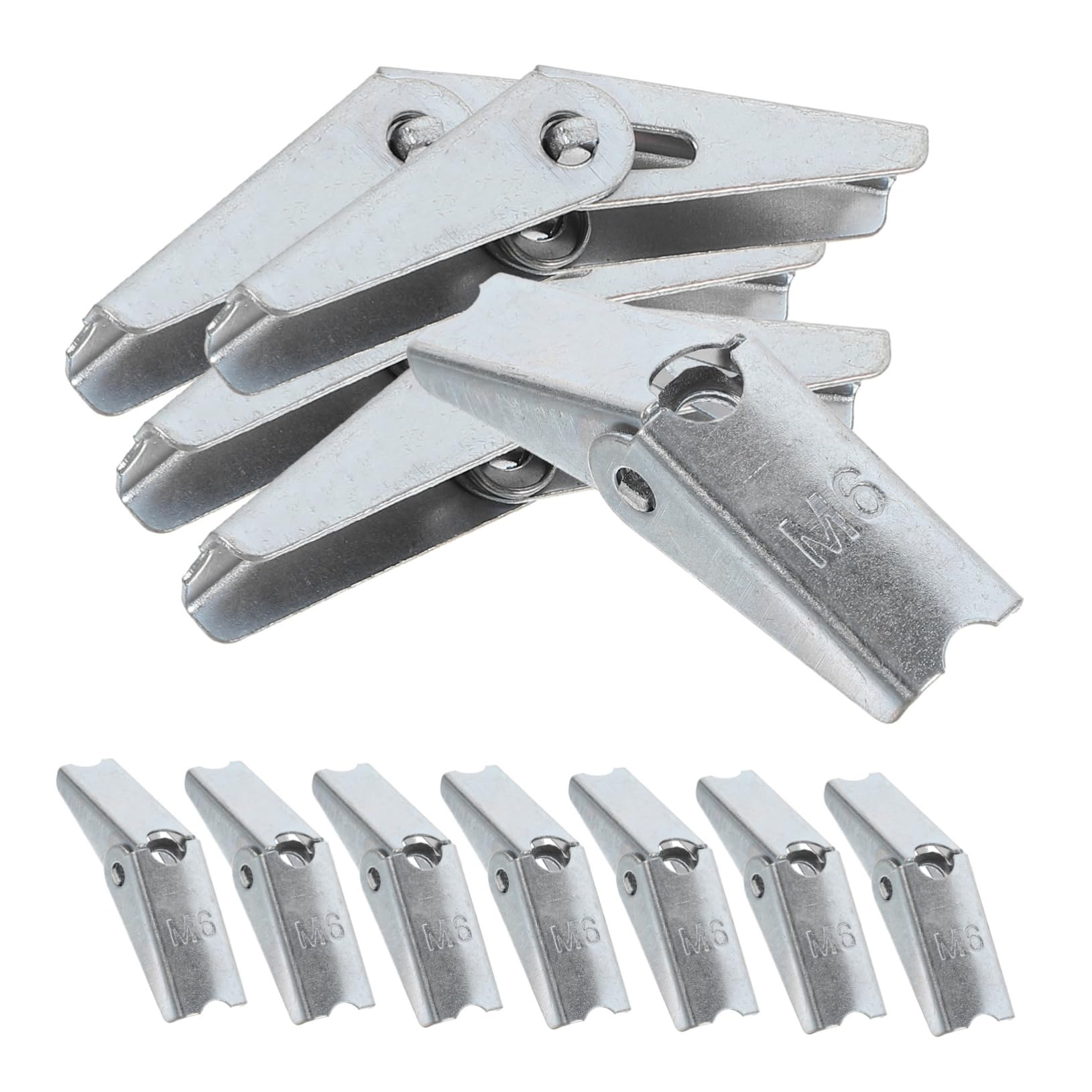 OKUMEYR Toggle Bolt Wing Nut Kit for Drywall 12pcs Galvanized Iron Toggle Anchors Thread