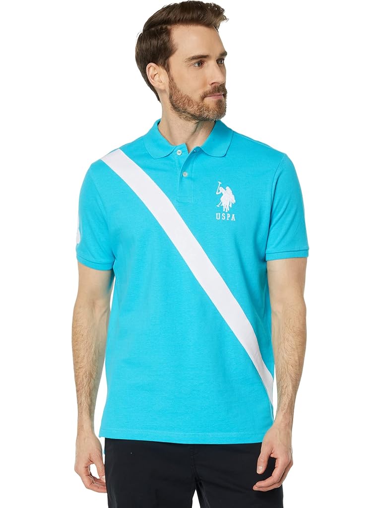 U.S. POLO ASSN. Diagonal Sash Pique Polo