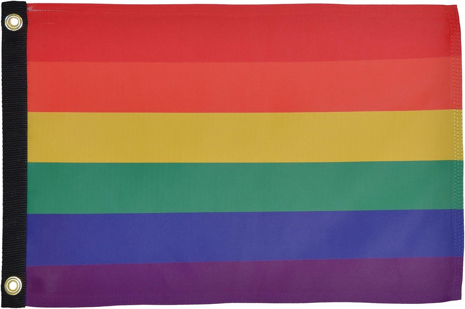 In the Breeze Printed Rainbow Lustre Grommeted Boat Flag, 12 by 18-Inch