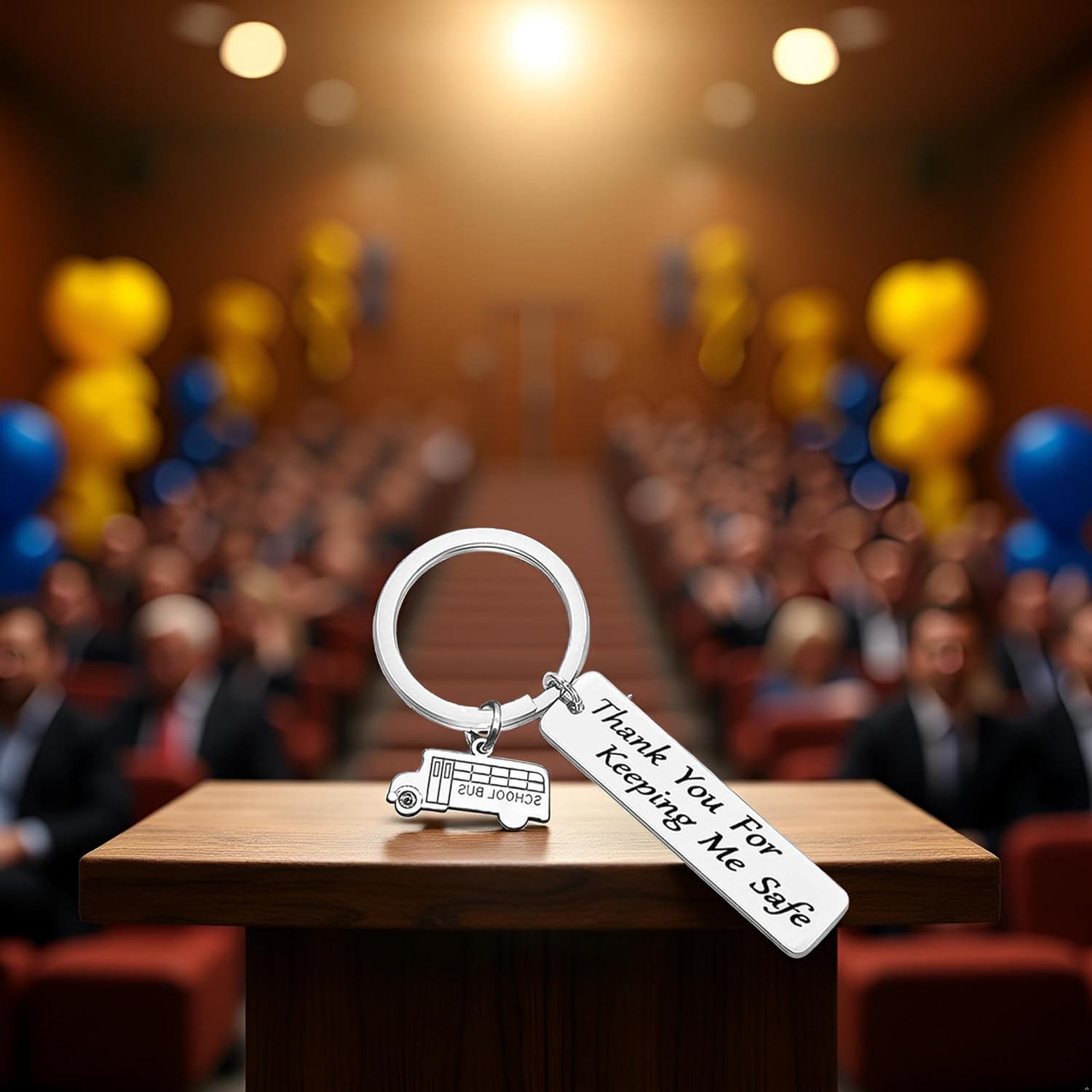 Bus Driver Appreciation Gifts Keychain-Thank You for Keeping Me Safe,Bus Driver Gifts for Retirement for Men Women Women's Novelty Keychains Accessories - Image 3