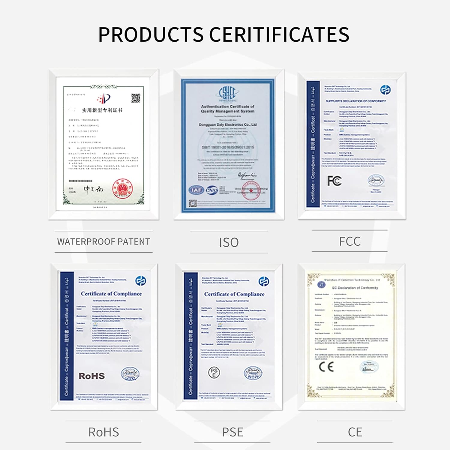 Detailed specifications of the DALY Smart BMS, including dimensions, current ratings, and communication interfaces.