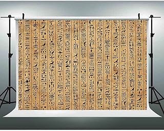 EOA 7(W) x5(H) FT Egypt Hieroglyphs Picture Backdrop Ancient Egyptians Civilization Photogrpahy Background Party Archaeology History Travel YouTube Booth Wall Mural Studio Prop