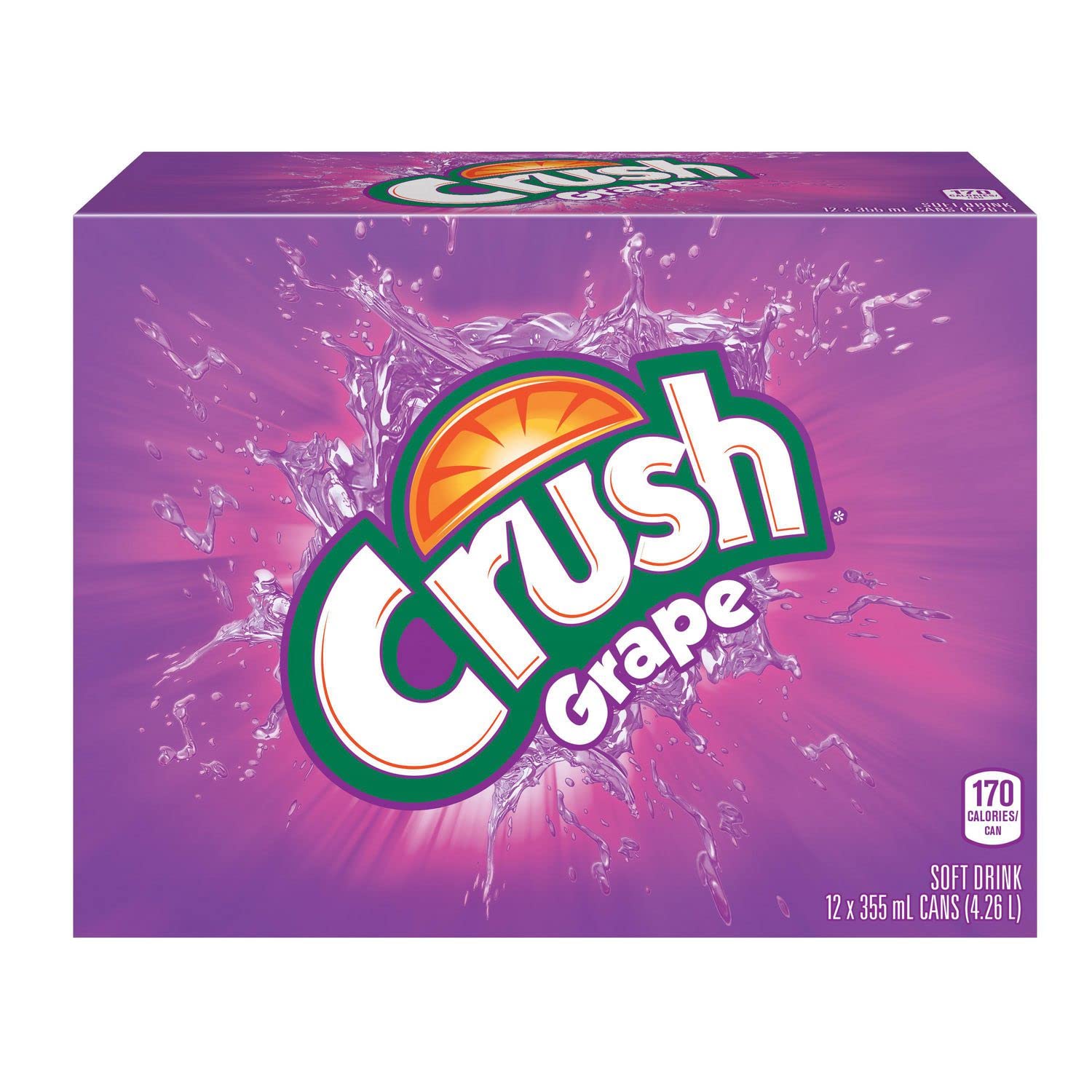 Crush Grape Soda Cans (12x355ml) Shipped from Canada