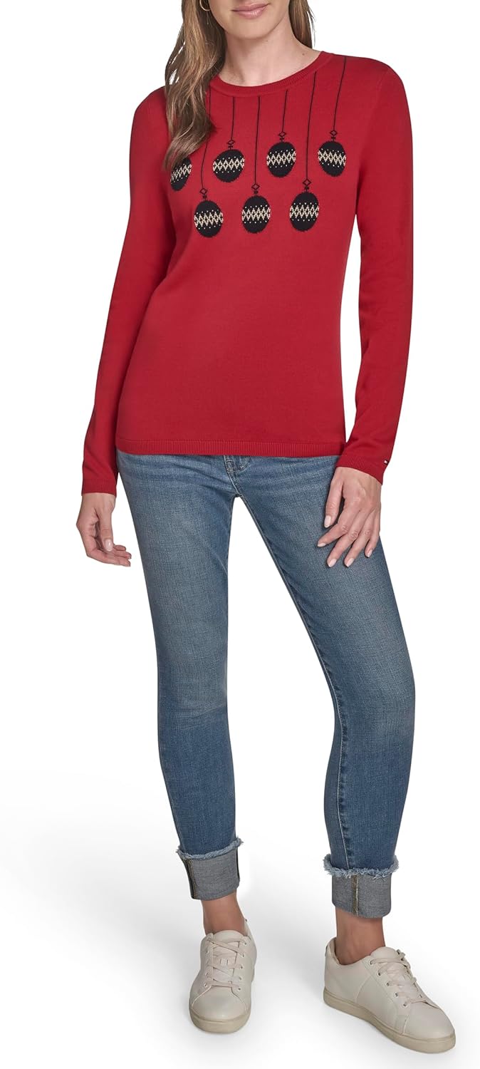Tommy Hilfiger Womens Pullover Crewneck Everyday Sweater - Image 2