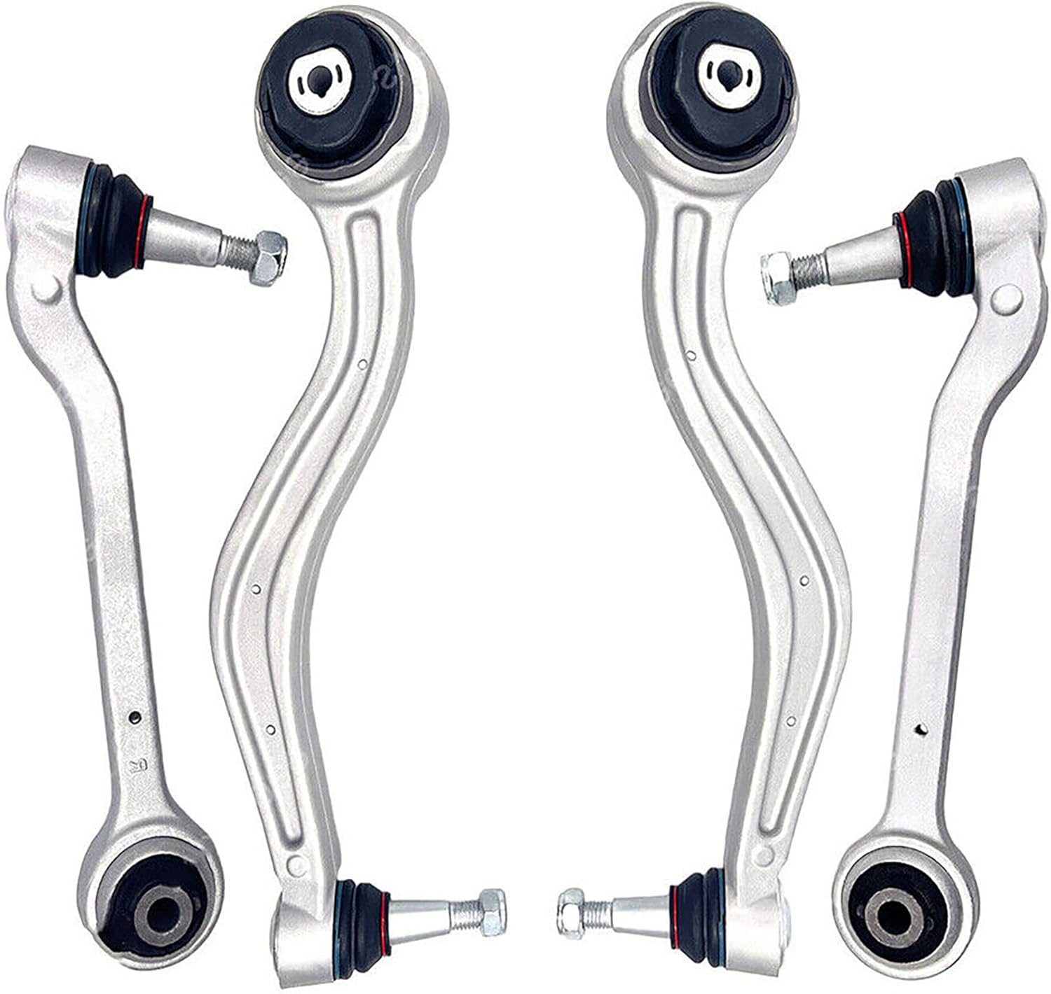 4pcs Front LH & RH Lower Control Arm Forward & Rearward Suspension Kit for 2013-2019 Cadillac ATS MS501278 MS501277 MS501281 MS501282