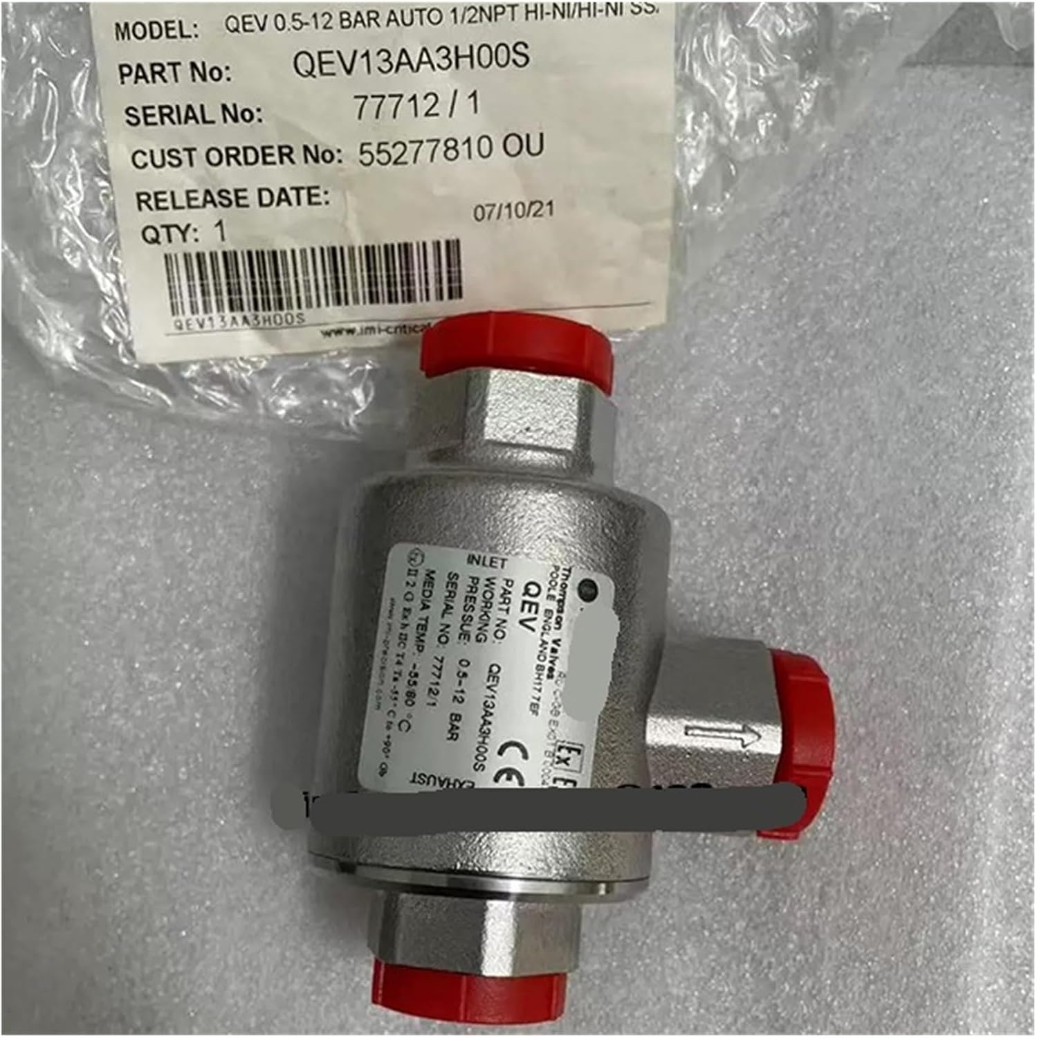 QEV13AA3H00S Exhaust Valve