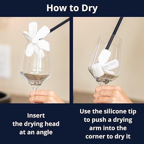 Miniatura 4 de Kit de iniciación seca el interior de botellas de agua, biberones, copas de vino, decantadores, paquetes de hidratación, jarrones y más, seca al