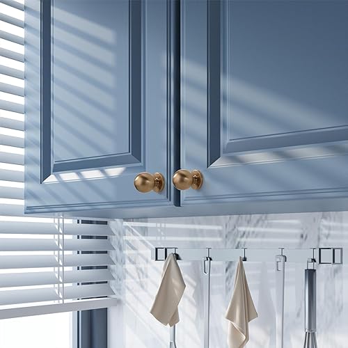 Miniatura 4 de Asidrama 10 Pack Champagne Bronze Kitchen Cabinet Knobs, Cabinet Knobs Kitchen Cabinet Hardware for Cupboard Drawer Knobs Dresser Knobs Champagne