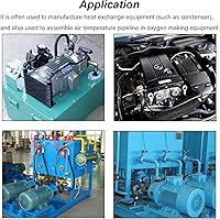 Vista 5 de weideer Kit de tubería de línea de freno de 25 pies y 1/4 pulgadas, bobina de tubería de freno de aleación flexible recubierta de zinc con 16