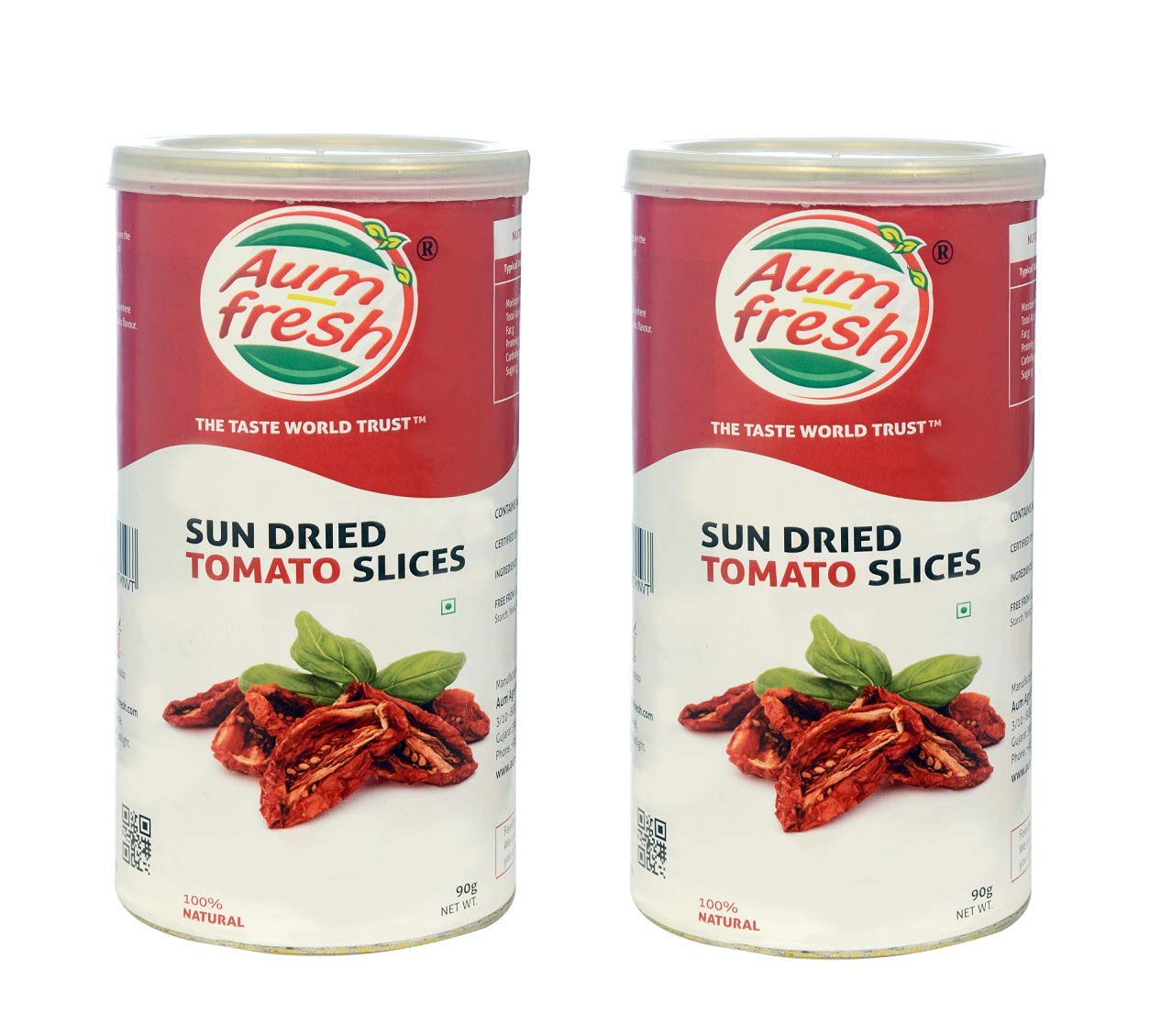 Aum Fresh Sun Dried Tomato Slices Pack of 2 (90g x 2), 180g | No Added Preservatives, Ready To Use Sun Dry Tomatoes (B08P4F337S) Amazon Price History, Amazon Price Tracker