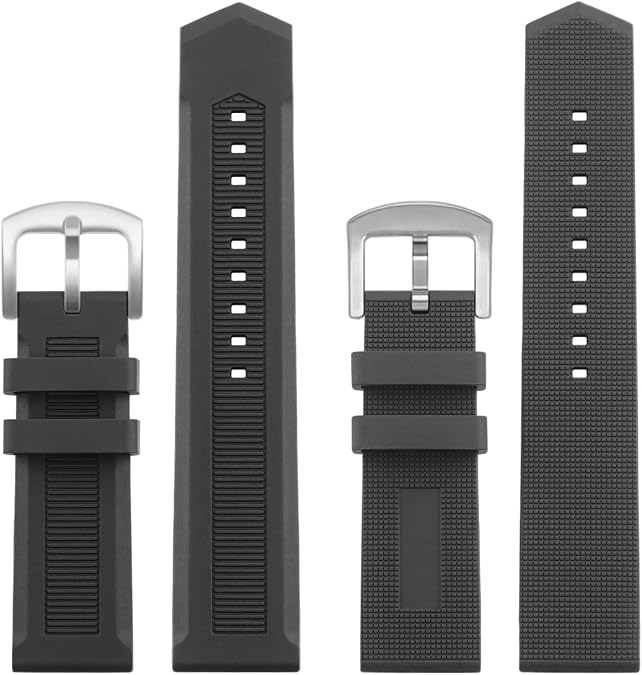 Compatible with TAG Heuer Aquaracer Watch Band 22mm Soft Silicone Rubber Replacement Strap for TAG Heuer Watch Formula 1 Series, Black