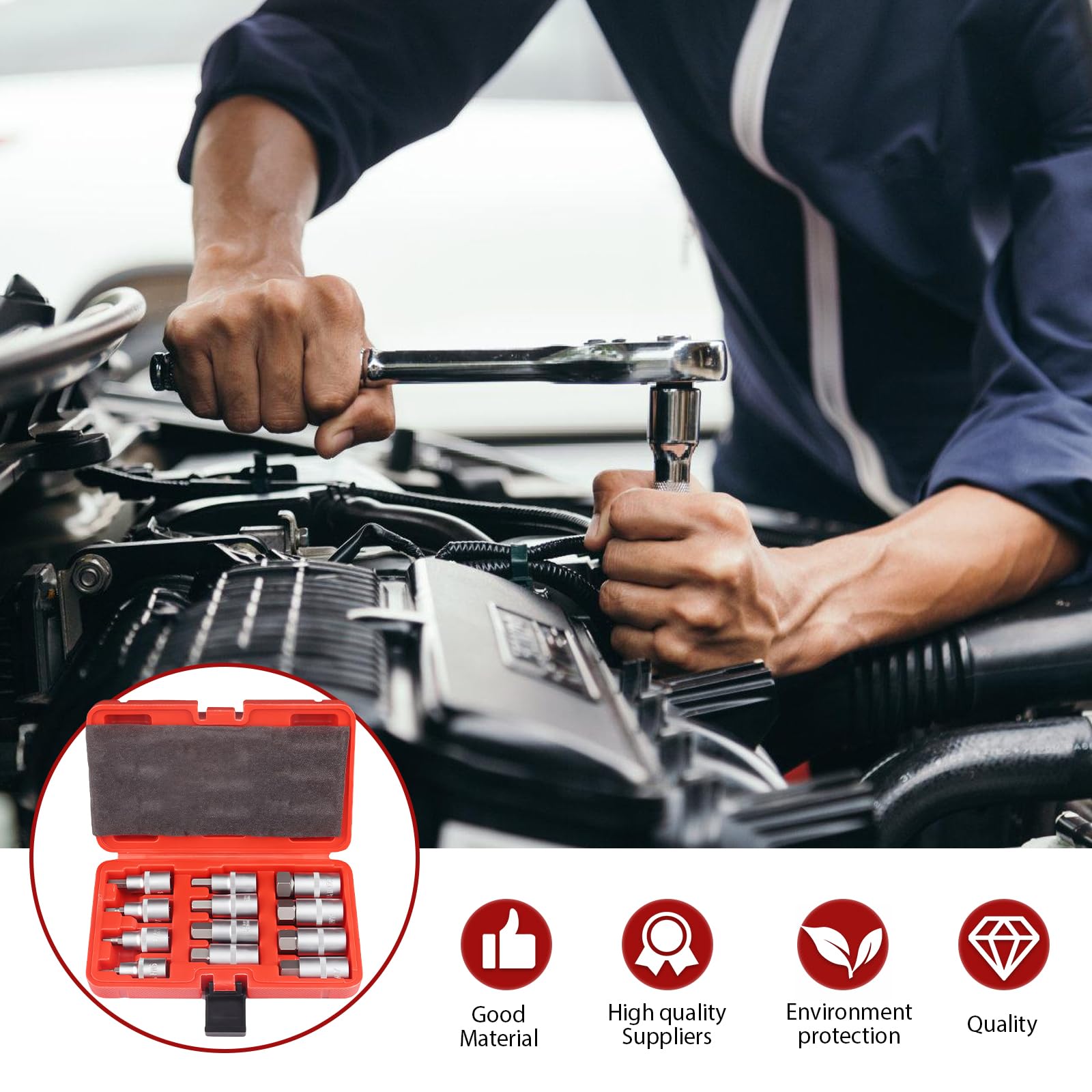 05.090.79 SET 20 CHIAVI A BUSSOLA PER RIMOZIONE DADI ANTIFURTO VW SPIN MARCO TOOLS - Foto 6