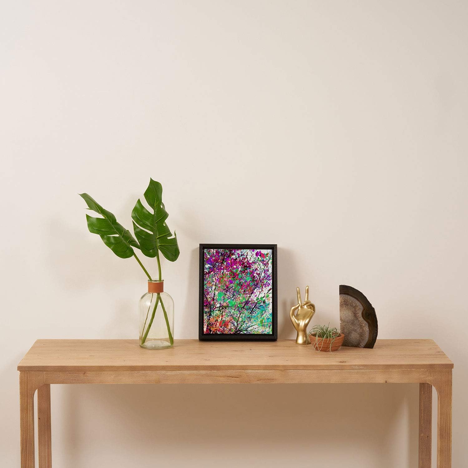 Deny Designs Mareike Boehmer Autumn 10 X Black Framed Art Canvas, 8" x 10", Purple