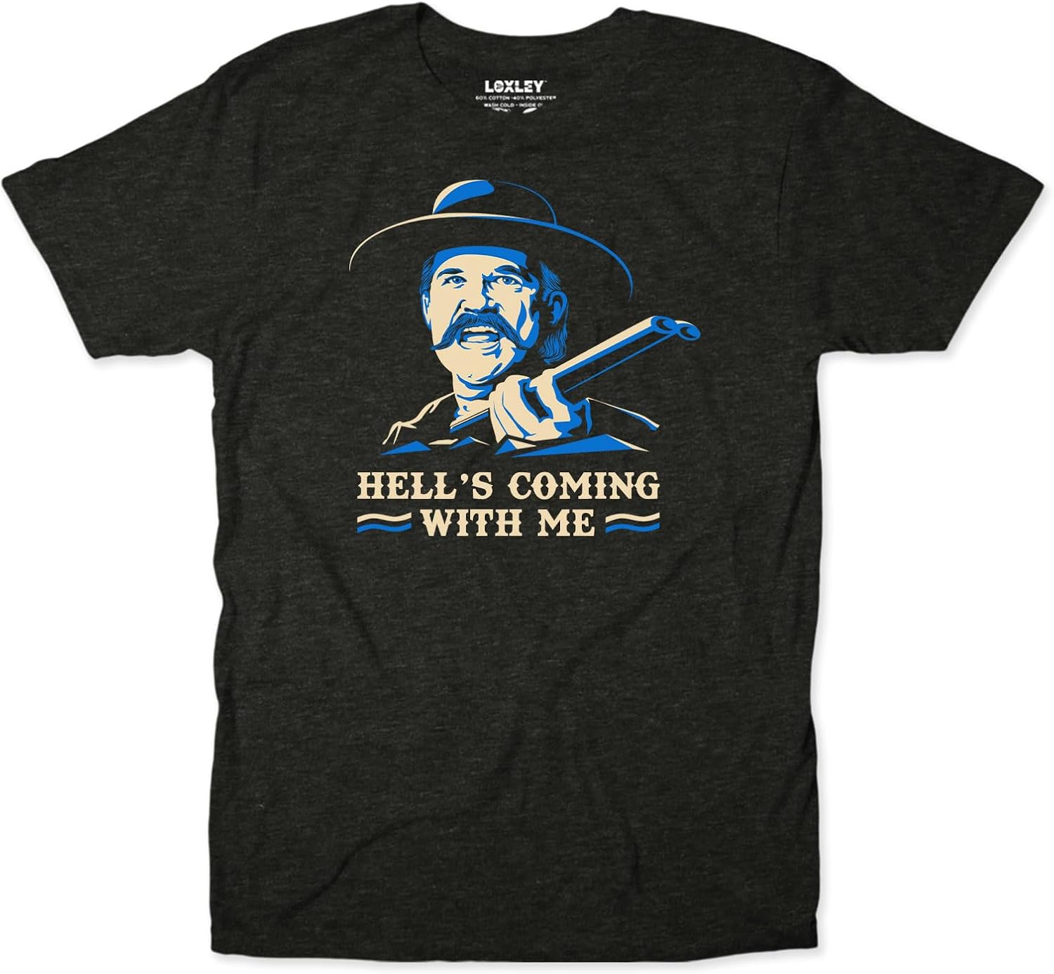 Tombstone Wyatt EARP Hell’s Coming with Me 90s Western Movie Unisex T-Shirt