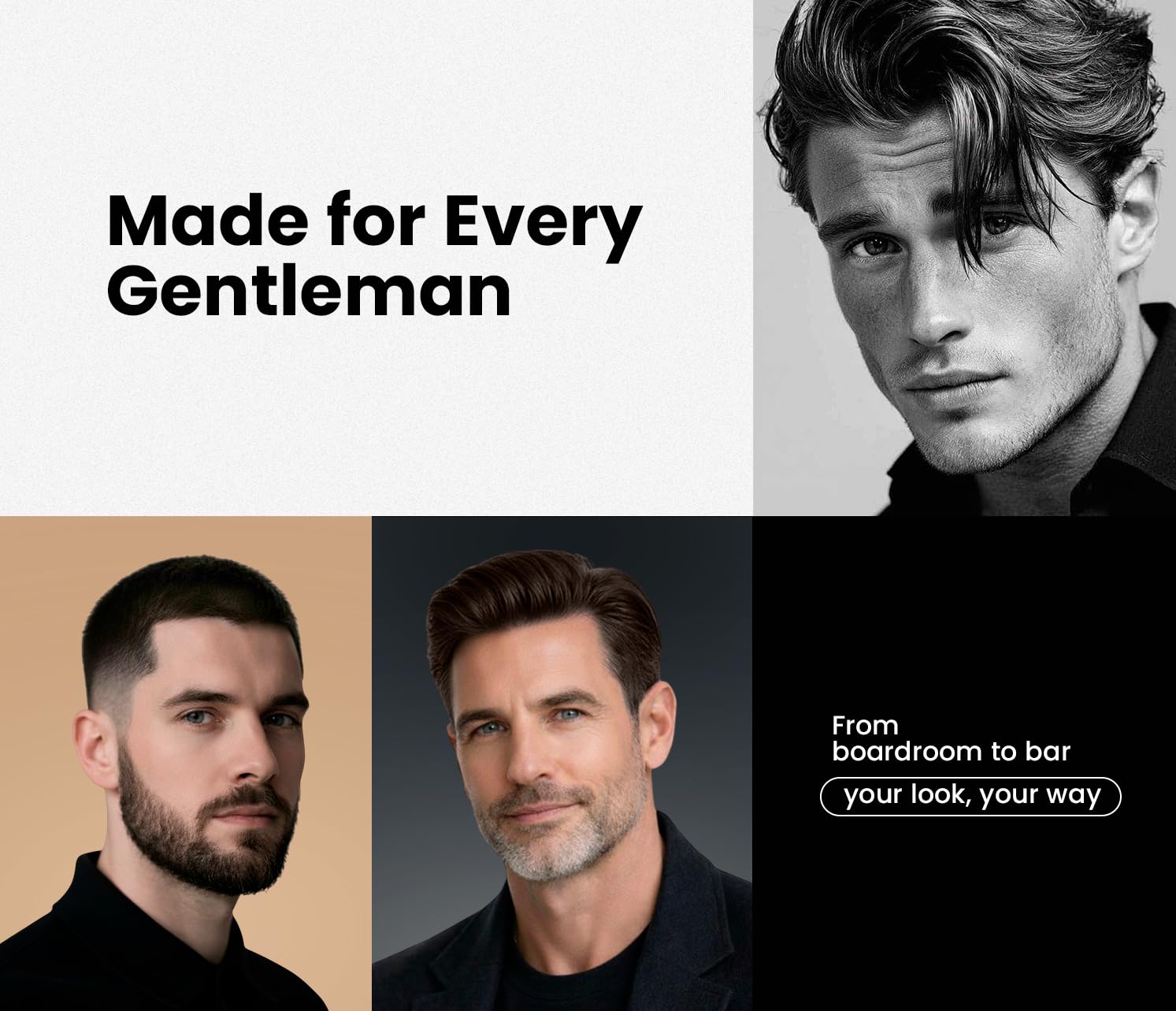 GENTLEMAN’S EDGE Hair Dye Shampoo for Men – Dark Brown Men Hair Dye Shampoo – Shampoo Hair Dye Dark Brown with Ammonia Free Formula – Easy Application and Gray Hair Coverage Shampoo – 500ml