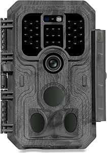 Trail Camera S5, Super-Low-Light Sensitivity Sensor, 48MP 1296p, Game Camera with No Glow 100ft Night Vision, 0.1s Trigger Speed Motion Activated, Waterproof asin的图片