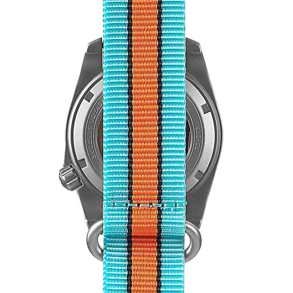 BODERRY Reloj de campo de titanio de 38 mm para hombre, movimiento de cuarzo suizo, reloj militar, función de fecha, resistencia al agua hasta 100 m, Voyager