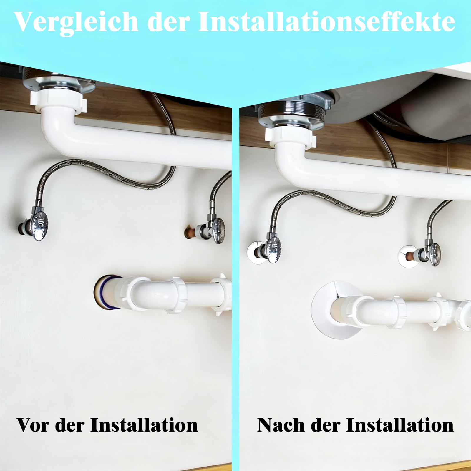20 rosette per tubi di riscaldamento, 12 mm (ci sono quattro diverse dimensioni), singole rosette per radiatori, copertura per tubi in polipropilene, copertura per tubi dell'acqua, tubi del gas, ecc