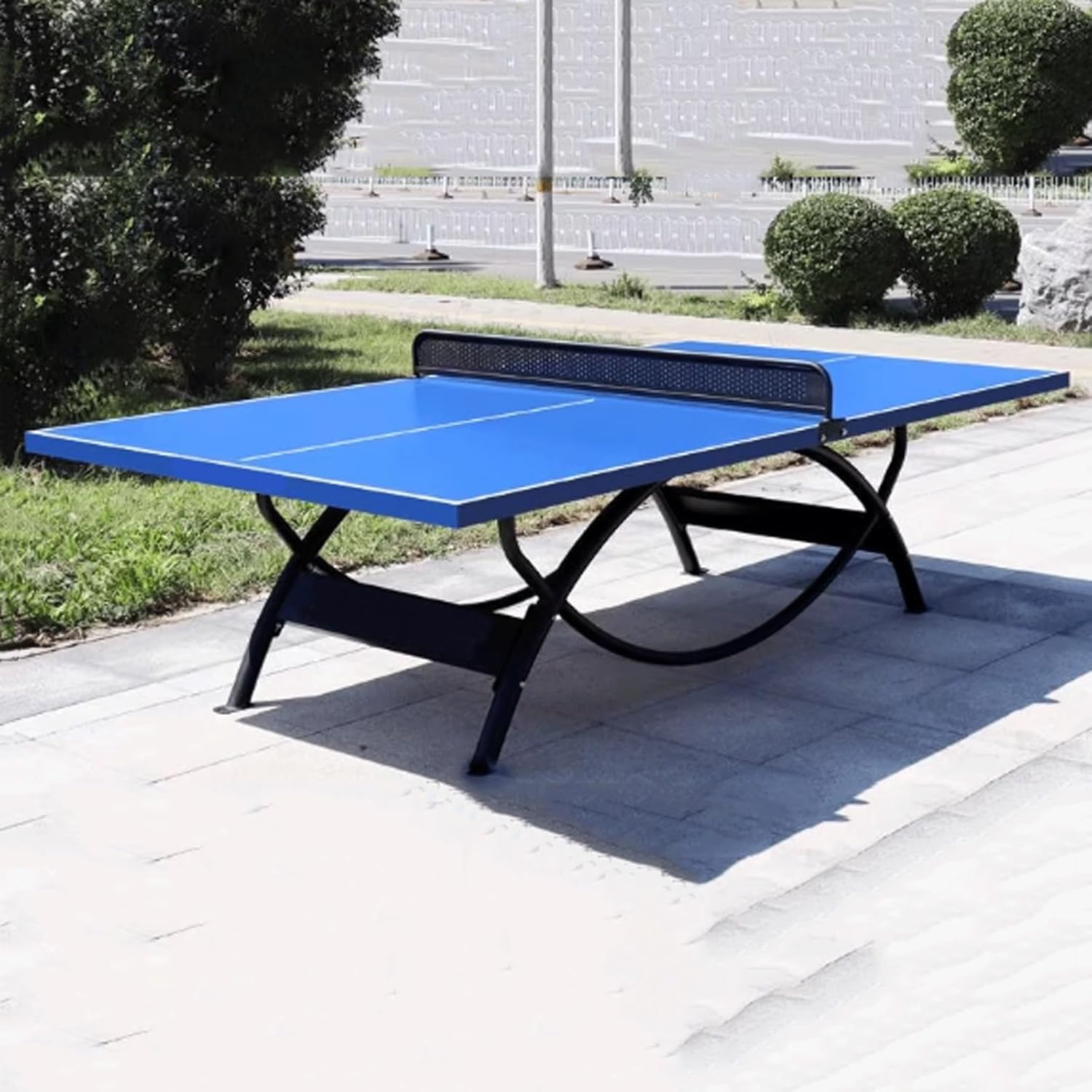 Outdoor Ping Pong Table, Standard Home Folding Tennis Table, Rain and Sun Protection,Heavy-Duty Steel Pipe