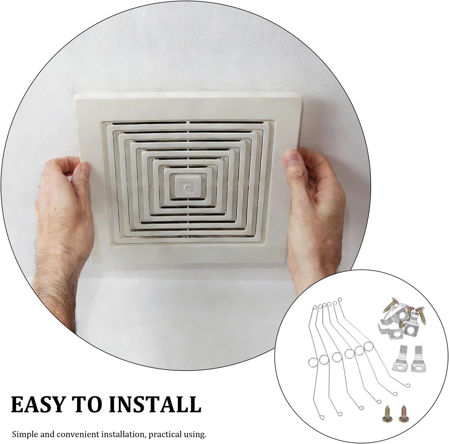 VICASKY Ceiling Vent Clips 6 Sets Stainless Steel Spring Fasteners