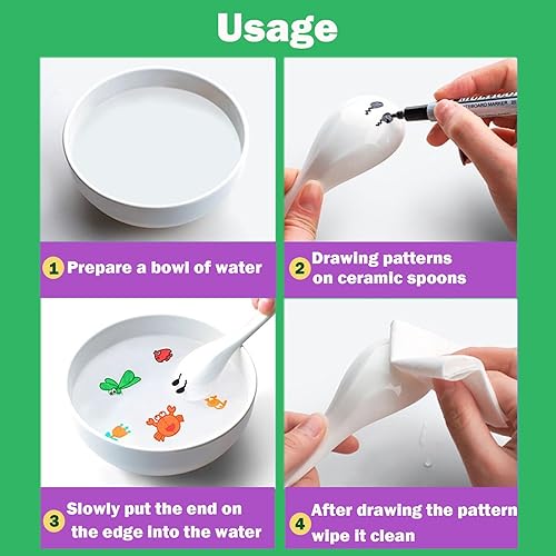 Miniatura 6 de Marcadores de borrado en seco, marcadores lavables para niños, marcadores de pizarra blanca de punta fina, paquete de 12 bolígrafos mágicos de