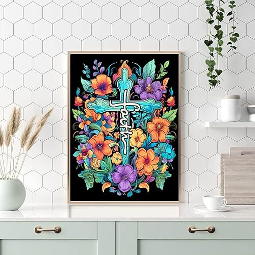 Miniatura 73 de Meothan Kits de pintura de diamantes 5D para adultos, kits de pintura de diamantes de castillo para principiantes, arte de gema de taladro completo