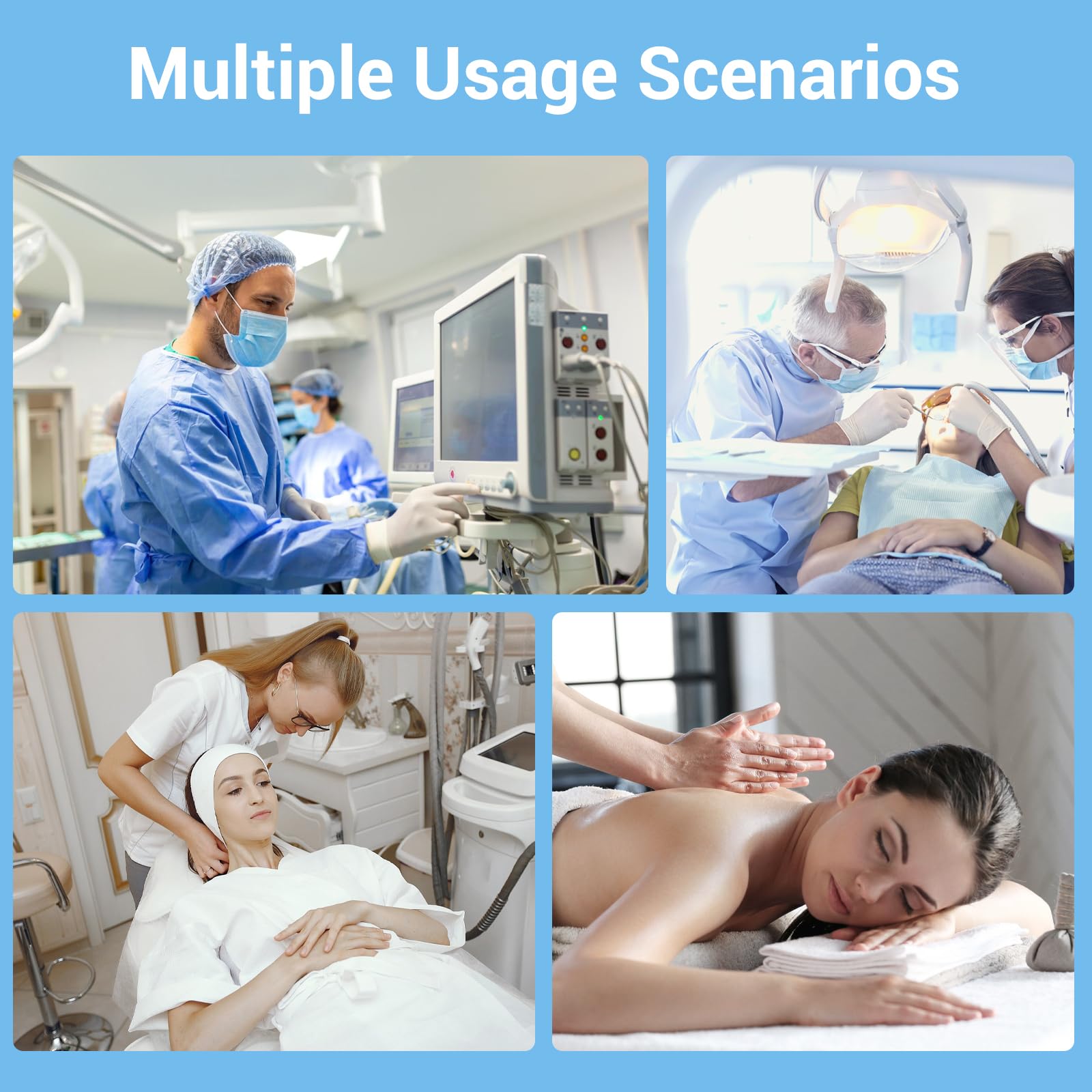 Medical Carts with Wheels and Drawers, Mobile Trolley Cart Professional Ultrasound Cart Dental Rolling Cart with Laptop Pallet for Hospital Beauty Salon