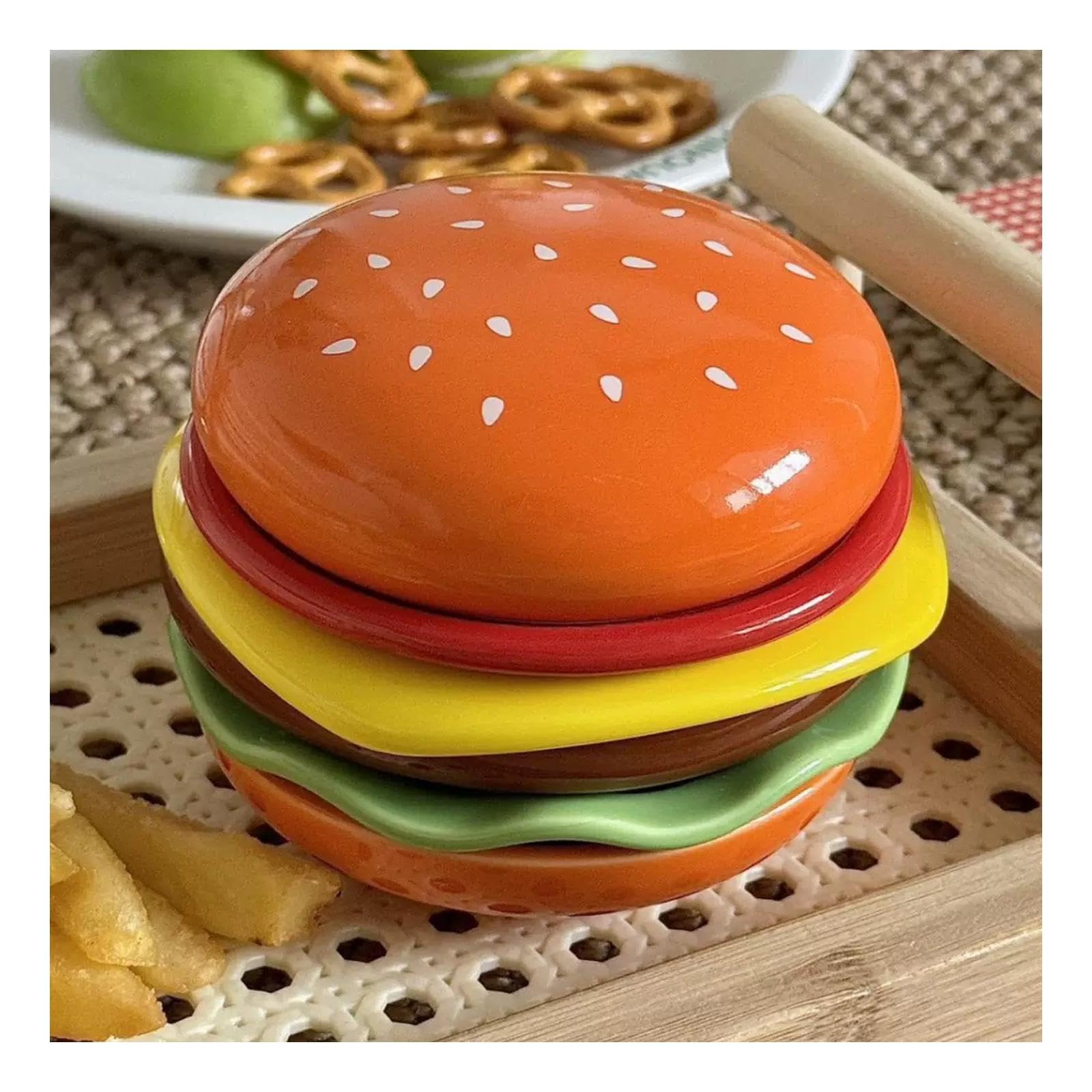 Amazon.co.jp: ハンバーガープレートセット – 創造的で重ねられる