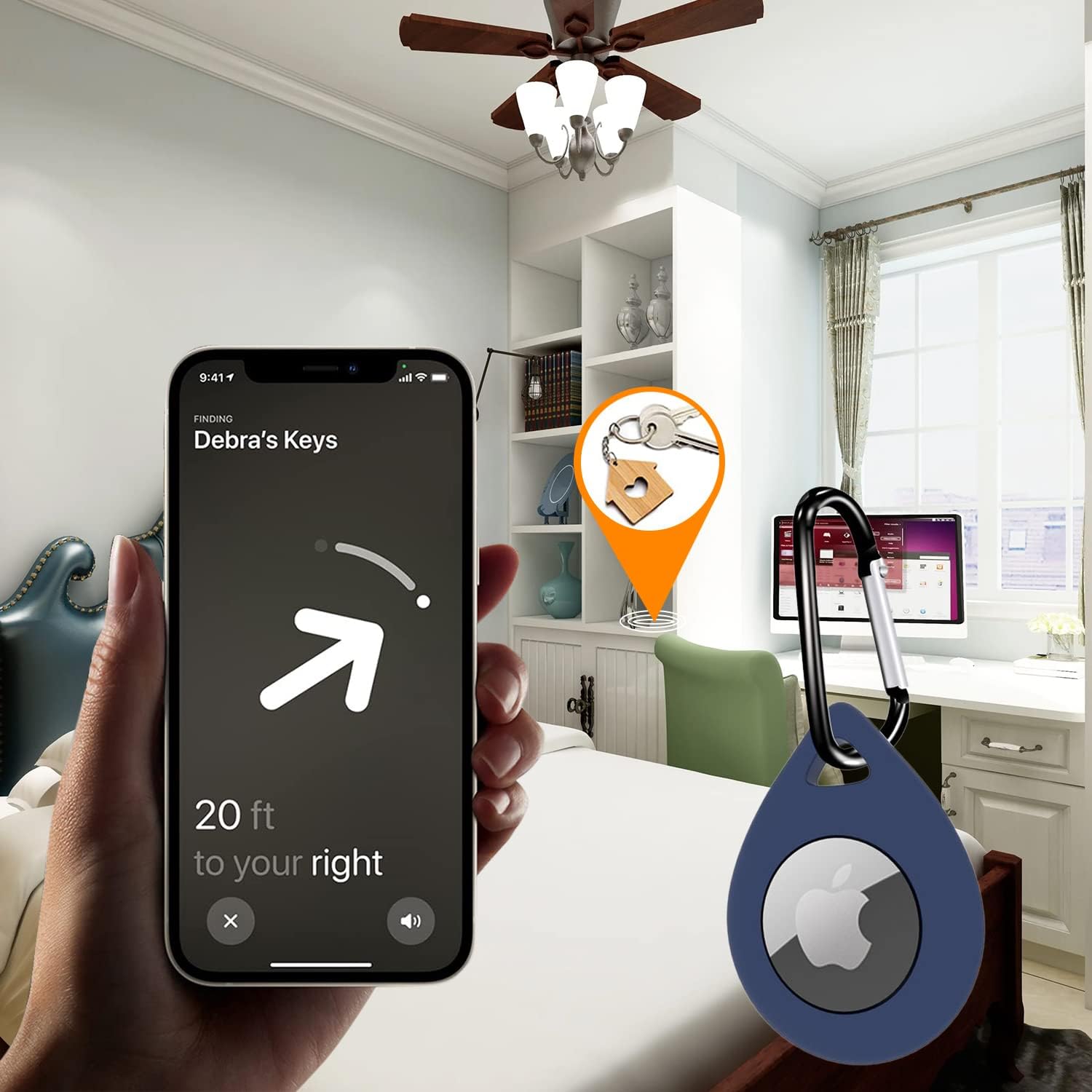 ursetup keychain case for airtags 2 pack air tag holder case compatible with airtag air tag case for wallet kids dog collar luggage tracker sui