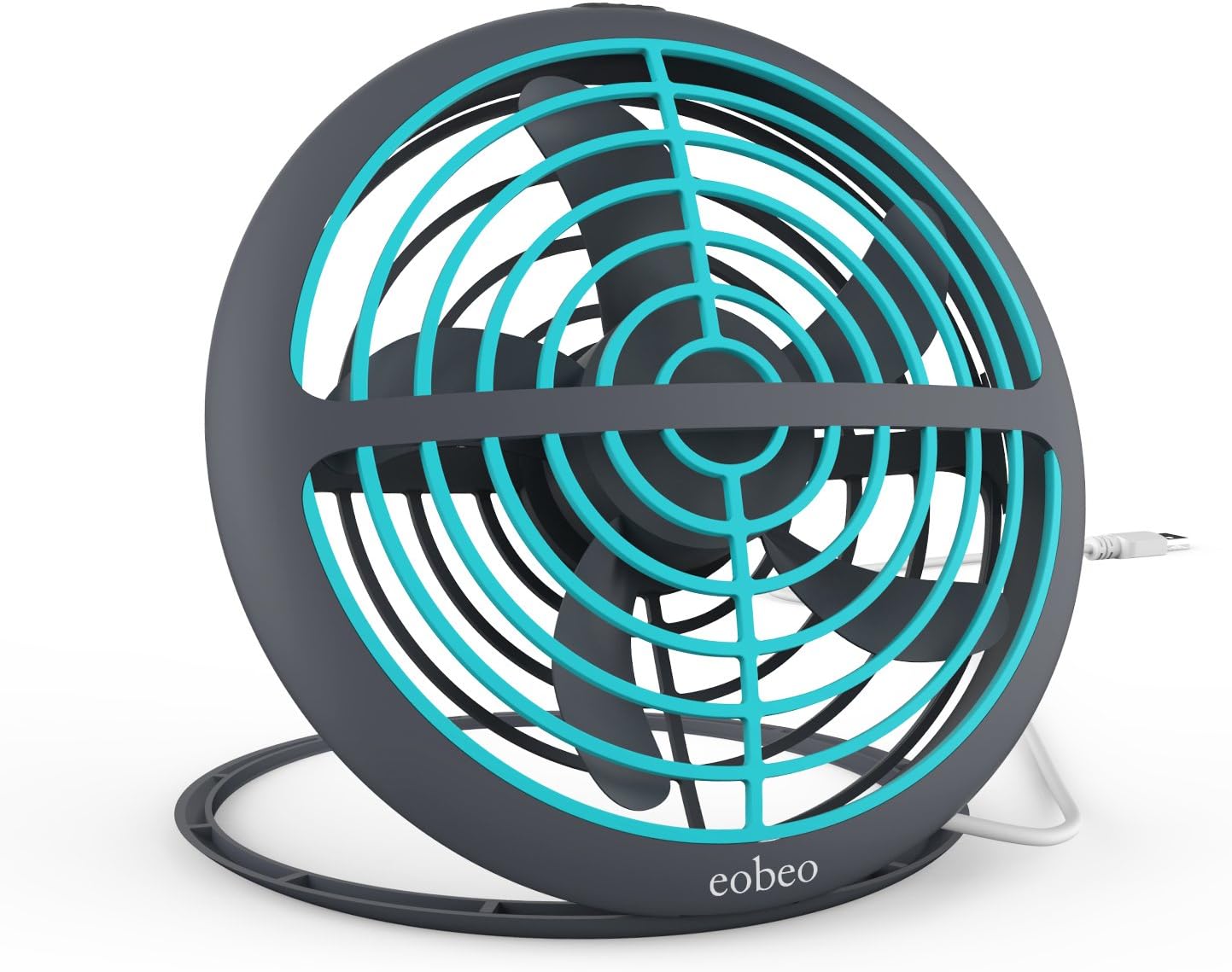 Small USB Desk Fan Mini Personal Portable Cooling for Office House Dorm Outdoor Travel Camping Kids Tabletop Table Powered by USB Port of Computer Power Bank or Charger Adapter Heavy Duty 6 Inch