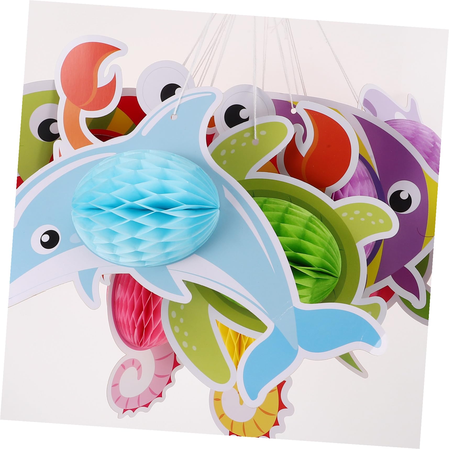 11 Stück Teiliges Ocean Animal Honeycomb Deko Tropische Fisch Hängedekoration für Strand Meerjungfrau partys Vielseitige Partydeko für Geburtstag Pool Zuhause und Büro