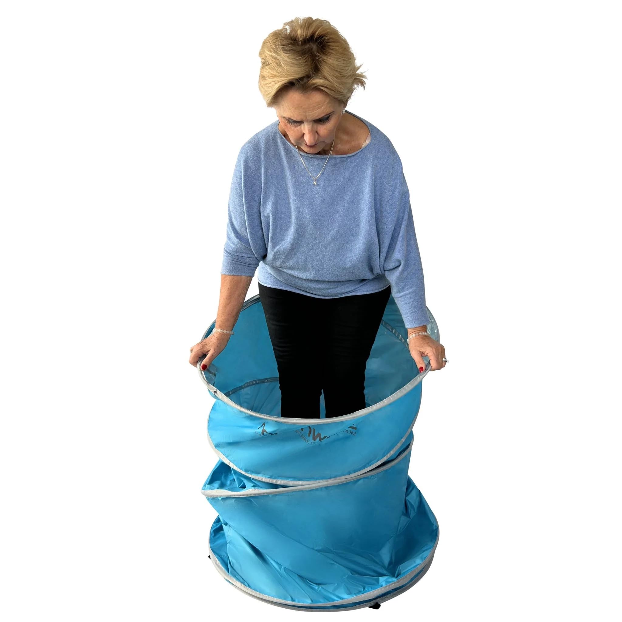 Moonwave - Spogliatoio, tenda portatile per la privacy e tubo compatto per spogliatoio, design impermeabile e leggero, ideale per spiaggia, campeggio e spogliatoi all'aperto, grande, base da 70 cm