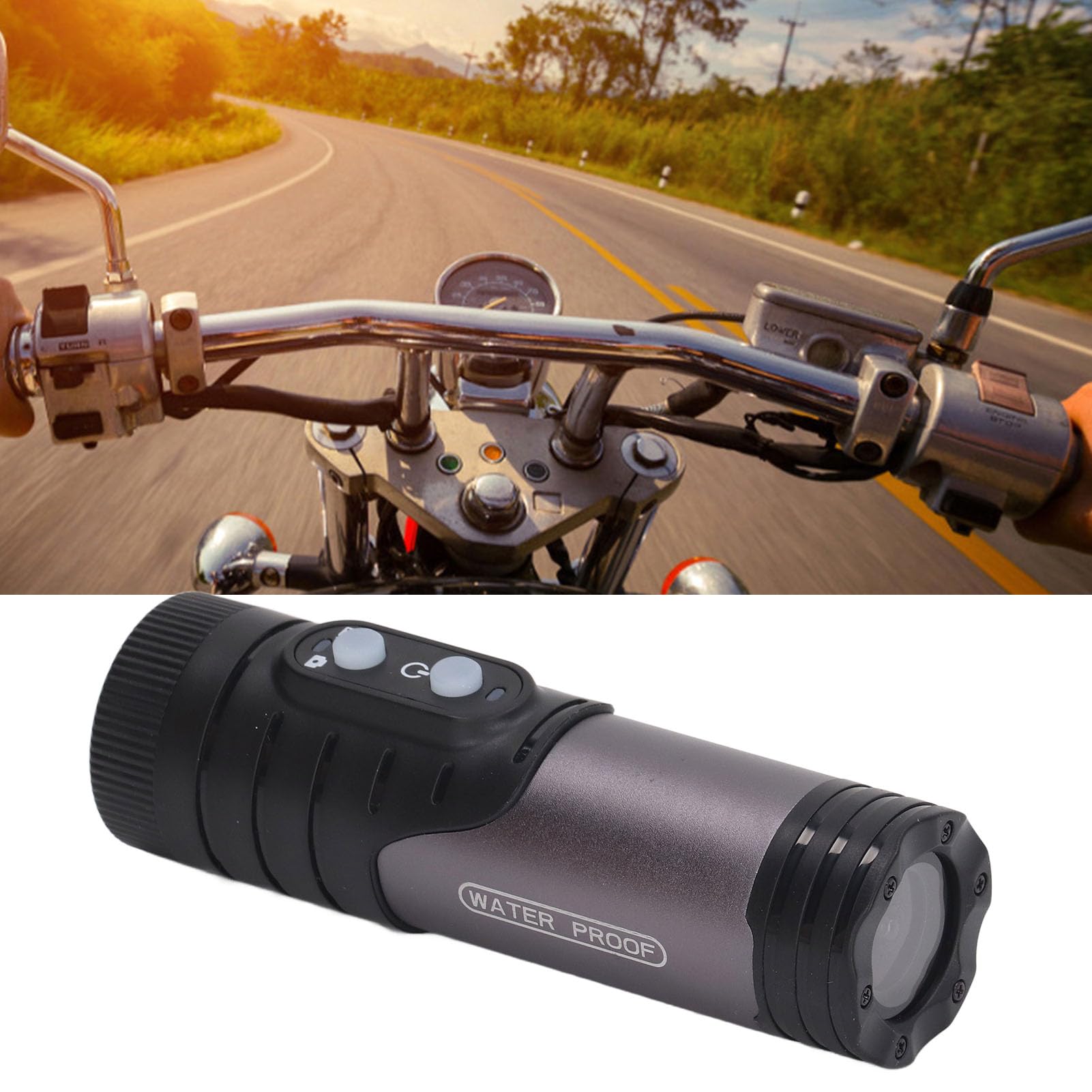 Generic Camera del Casco Motociclistico in Bici 1080p HD Waterproof Sports DV per gli Appassionati di Esterni Materiale in Lega