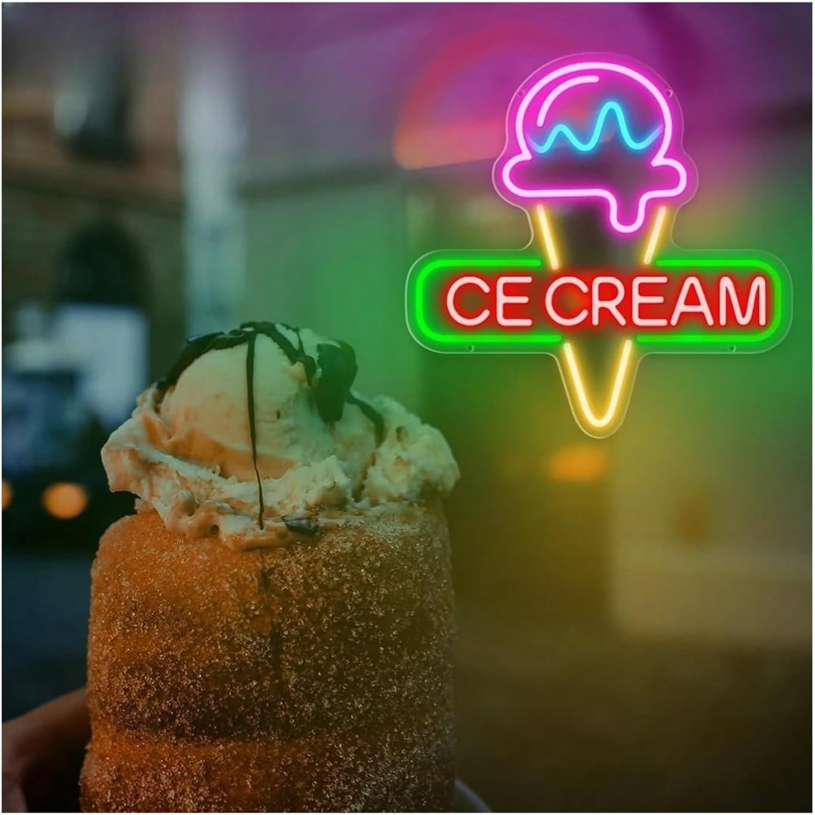 Luci al neon Gelato LED per insegne al neon Cibo per luci per gelaterie Ristoranti Snack Shop