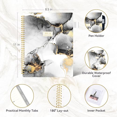 Miniatura 4 de Agenda mensualcalendario 2023-2024, planificador mensual 2023-2024, planificador mensual de 18 meses, julio 2023-diciembre 2024, planificador de