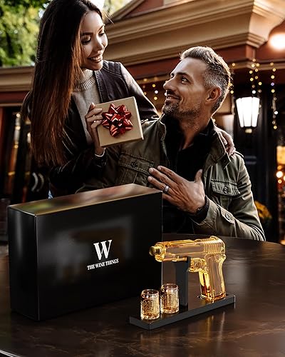 Miniatura 7 de Regalos para hombres, papá, juego de decantador de whisky con 2 vasos, regalo único para el día del padre, marido, novio, hermano, aniversario, Día