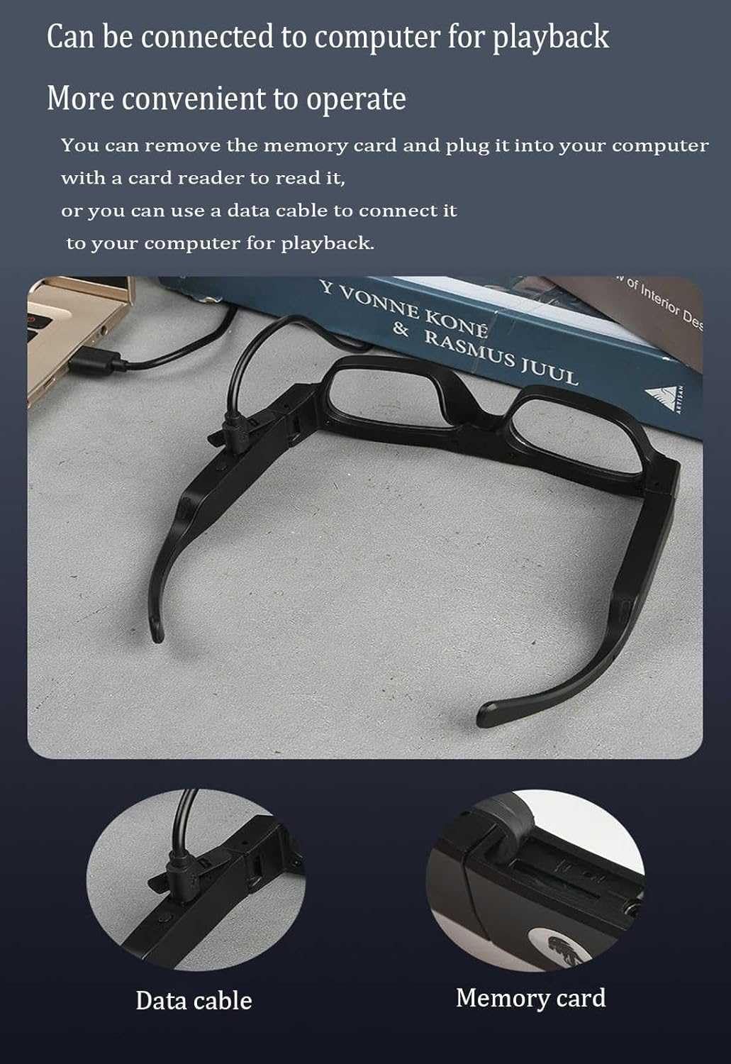 Okulary przeciwsłoneczne, kamera wideo HD 1080p, inteligentne okulary, przenośny rejestrator wideo do uprawiania sportu, kamera szpiegowska, okulary bezprzewodowe, mini kamera bezpieczeństwa w domu