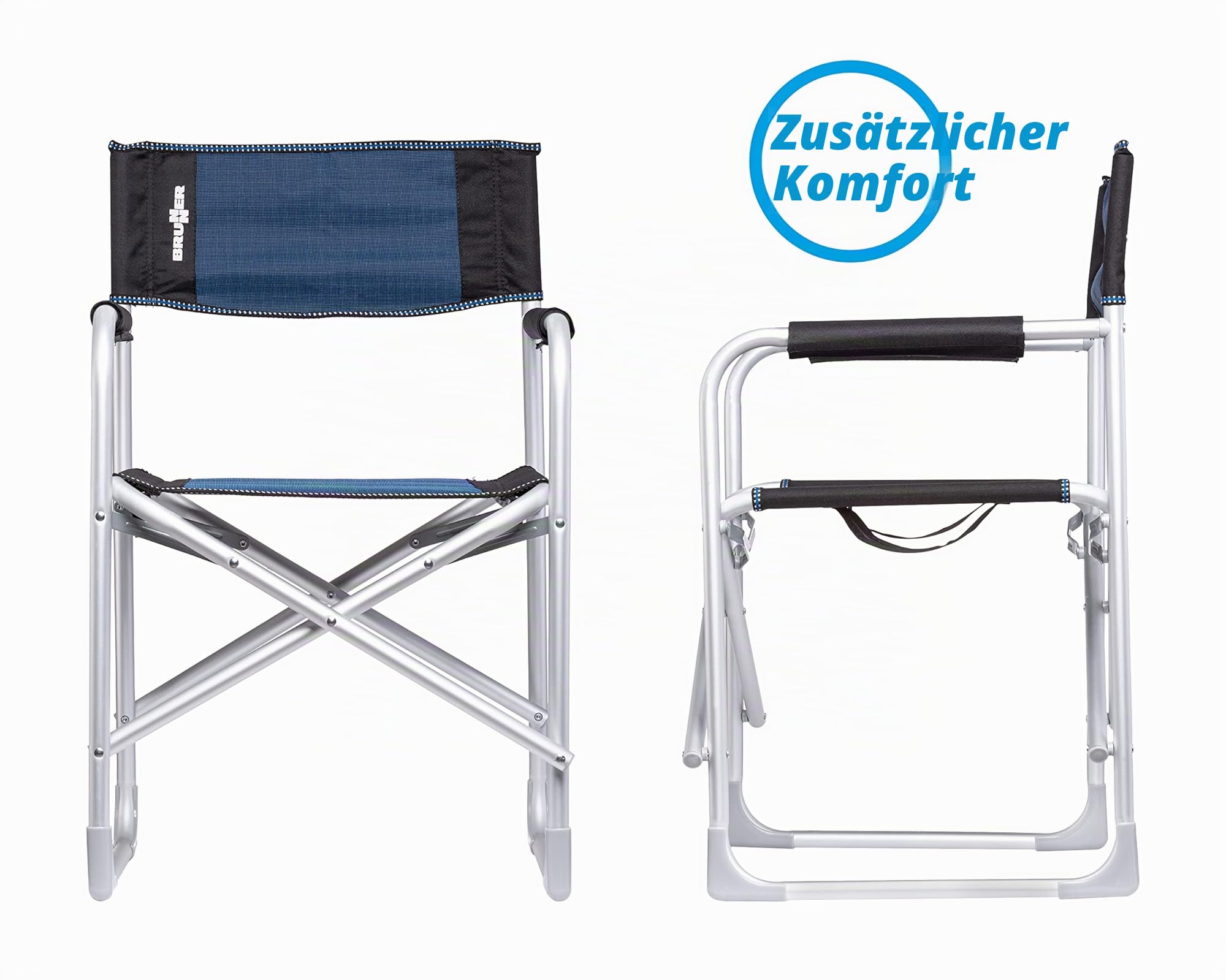 BRUNNER Regiestuhl Captain blau und schwarz