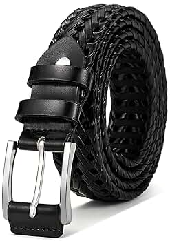 BULLIANT Mens Belts,Leather Woven Braided Belts for Gift Men BULLIANT Mens Belts,Leather Woven Braided Belts for Gift Men