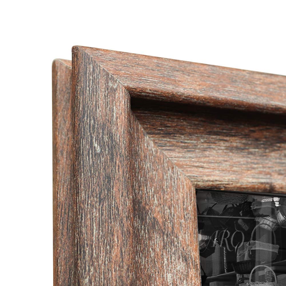 Rustikaler Bilderrahmen 30x30cm Quadratisch | MDF Holz Rahmen | Wandmontage Oder Tisch