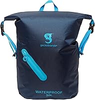 Vista 19 de geckobrands Mochila impermeable ligera de 30 L - Bolsa ligera impermeable para exteriores, senderismo, viajes, actividades acuáticas ligeras