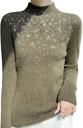 Damen Sweatshirt Rundhals Langarm - Einfarbiger Fleece Pullover Lässig Blau