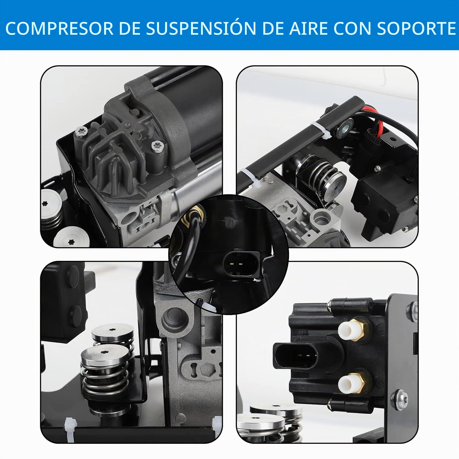 37206784137 Compresor de suspensión neumática, bloque de válvulas de suspensión neumática de repuesto para 5er F07 F11 GT 2009-2016, 7er F01 F02 F03 F04 2008-2015 37206789165 37206875176