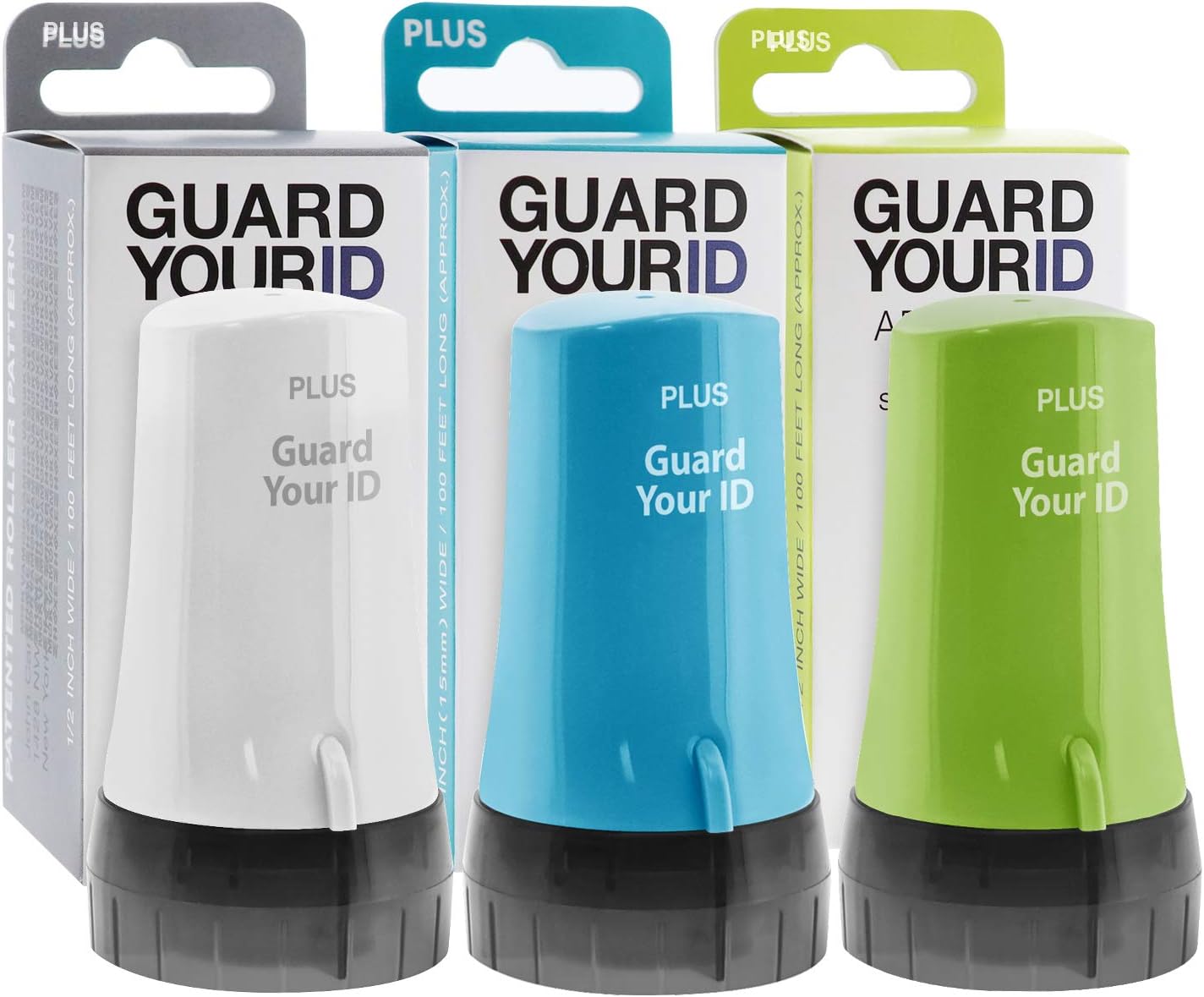Guard Your ID Advanced 2.0 Roller 3-Pack for Identity Theft Protection, Confidential Security Stamp Mixed Color Kit (Turquoise, Green, White) Regular 3-Pack Xtra Mixed: Turquoise Green White image 8 of 8 B07QMDMLBV
