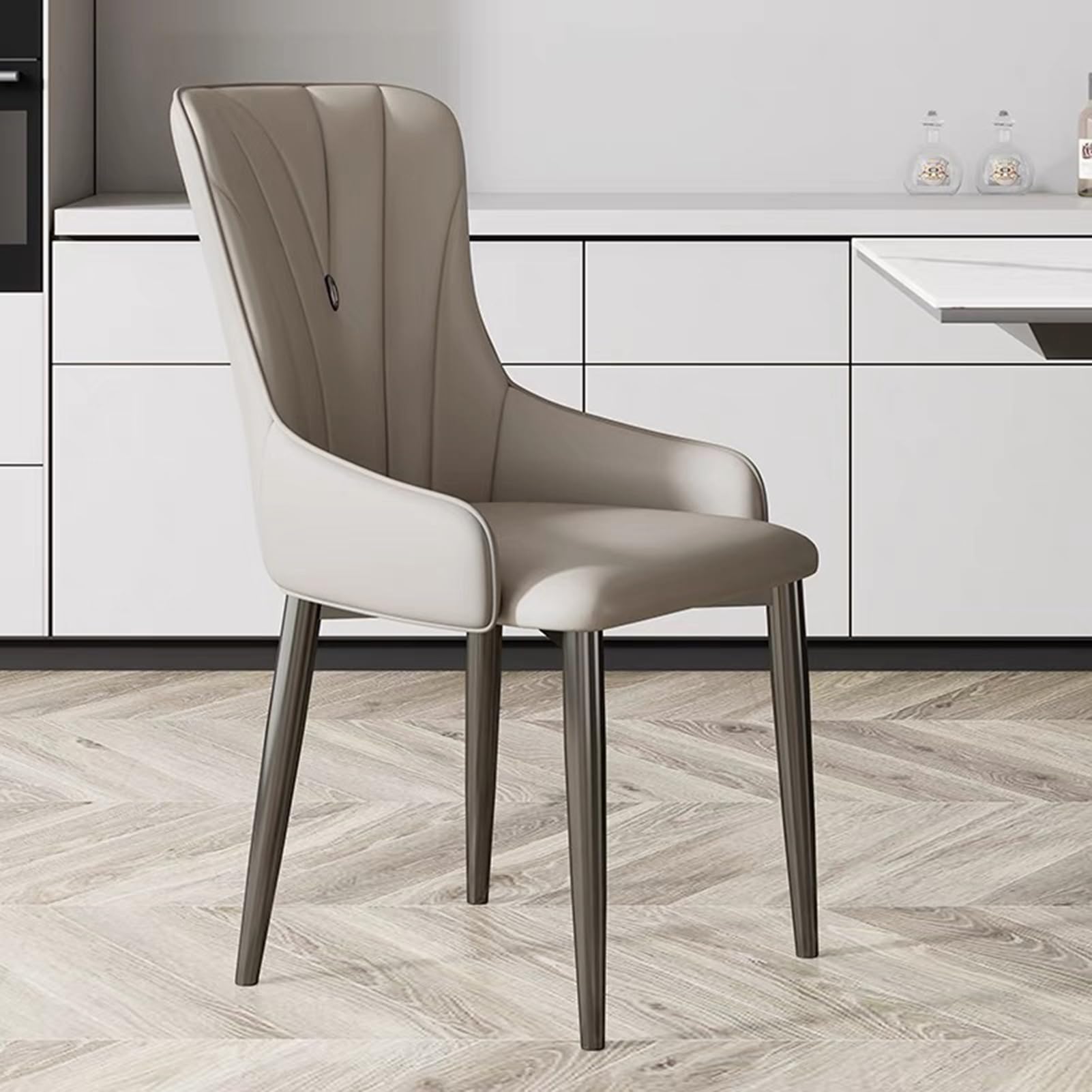 Chaise de salle à manger moderne et rembourrée pour table de cuisine