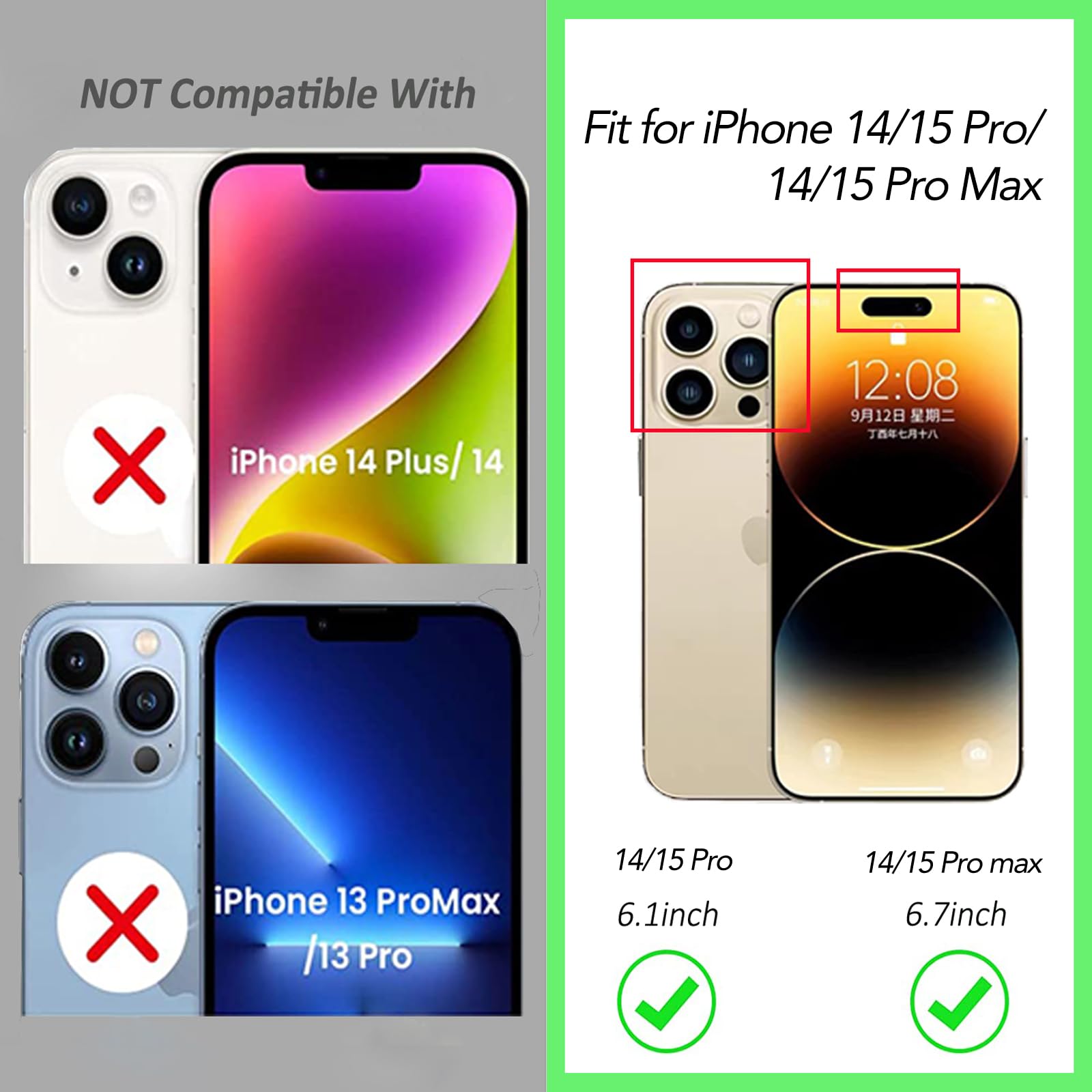 Amazon.com: Hlija 3PCS Rear Back Camera Lens Protector Tempered